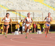 200m around turn